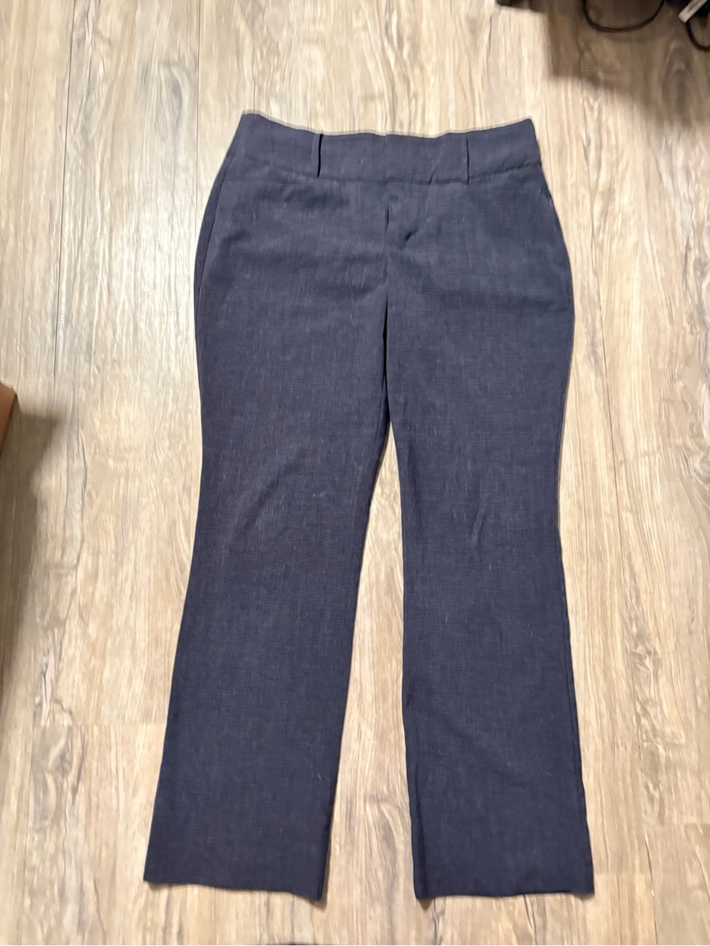 Nine West Dark Navy Straight-Leg Dress Pants